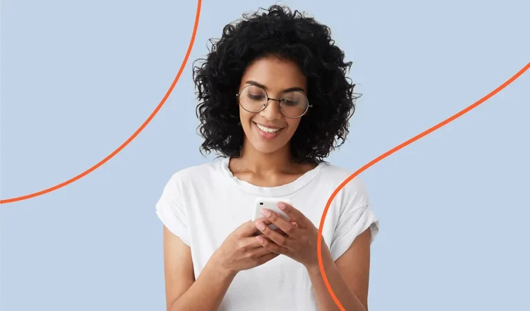 a woman using her phone thanks to the good signal enabled by wavethru